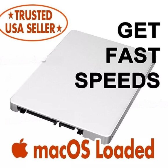 Pre Loaded OS X Yosemite 128 GB 2.5" SATA SSD for Apple Macbook Pro & Mac Mini